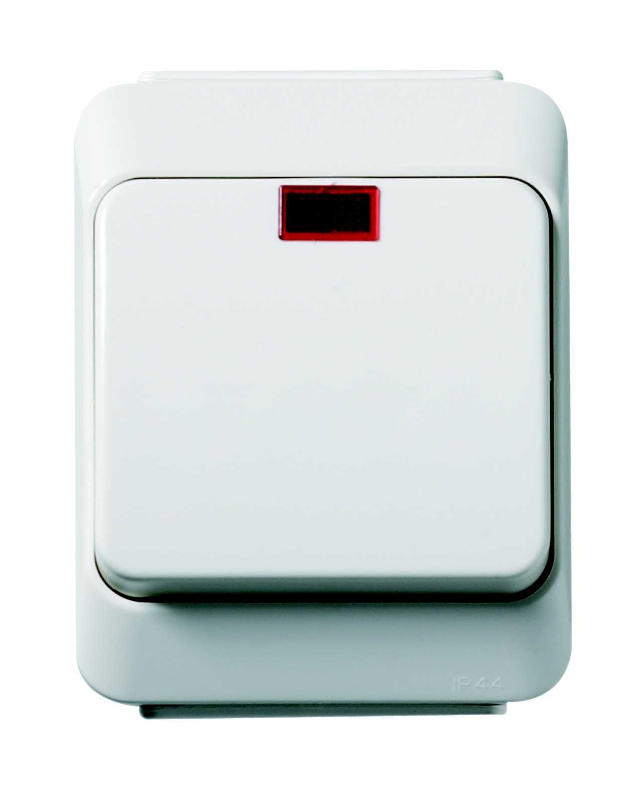 Schneider Electric - Impulsbryter 1P m/lampe IP44