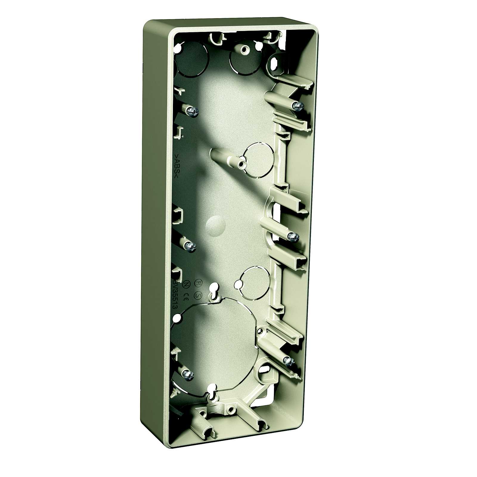 Schneider Electric - Exxact 3* Påvegg-kappe 35mm metall