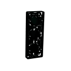 Schneider Electric - Exxact påveggskappe tre hulls lav (21mm) antrasitt