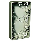 Schneider Electric - Exxact påveggskappe to hulls lav (21mm) metall