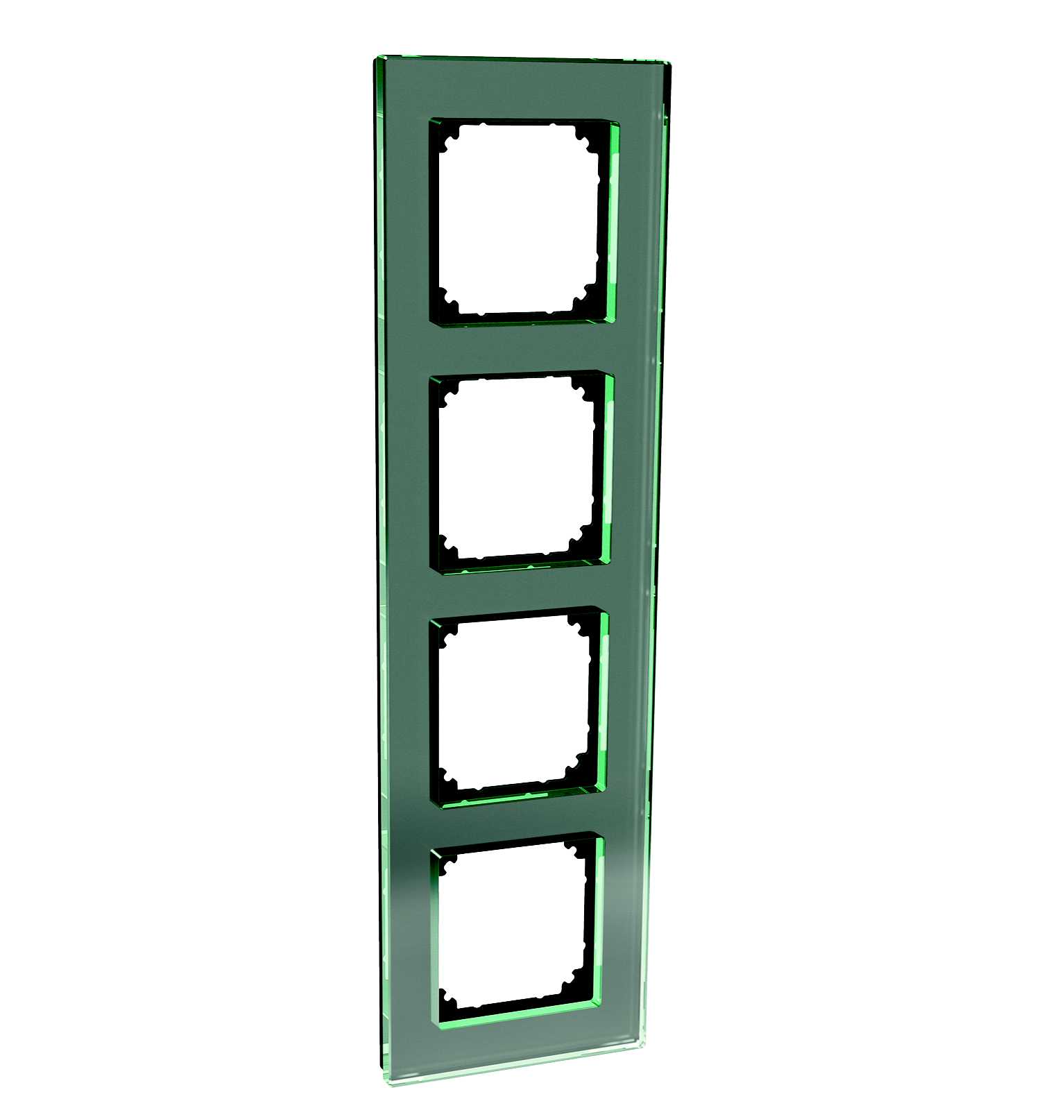 Schneider Electric - Exxact 4*ramme glass Solid met