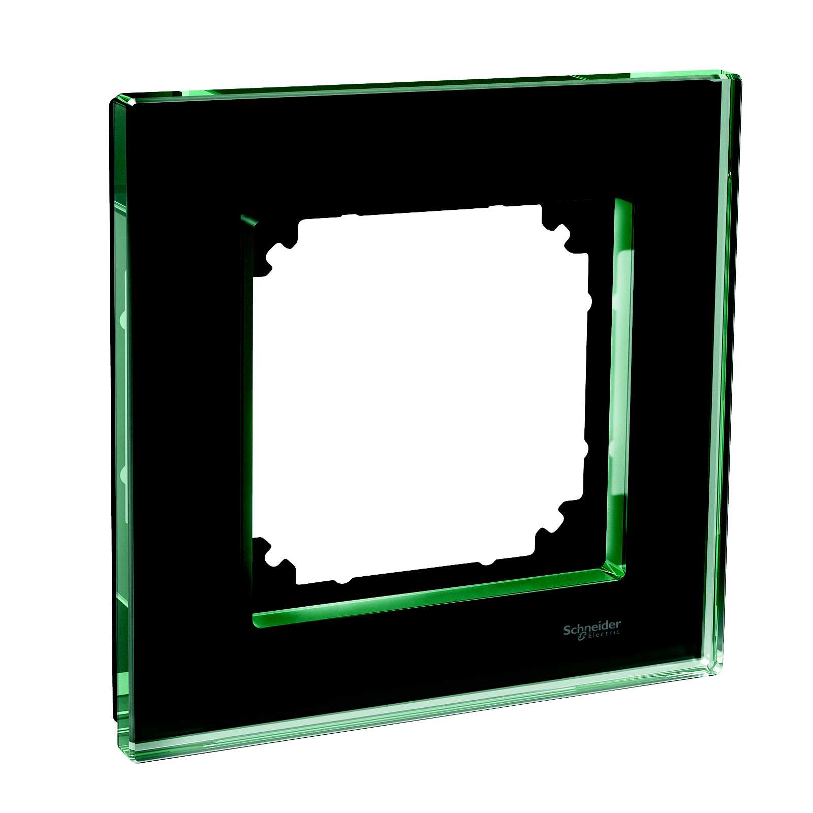 Schneider Electric - Exxact Solid ett hulls glassramme sort