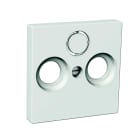 Schneider Electric - Exxact S-skive R+TV+(SAT) Hvit