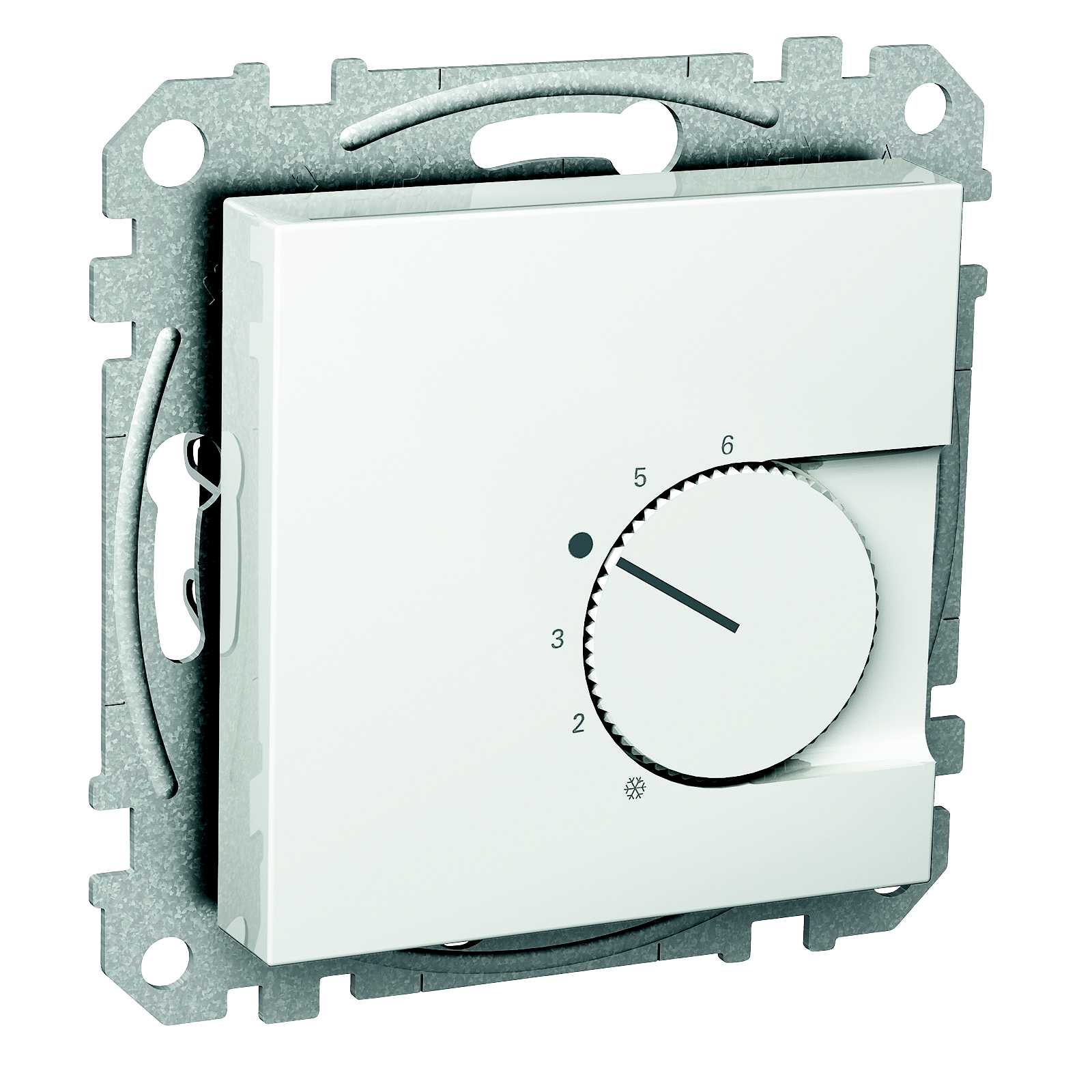 Schneider Electric - Exxact termostat med vekselkontakt 24V hvit