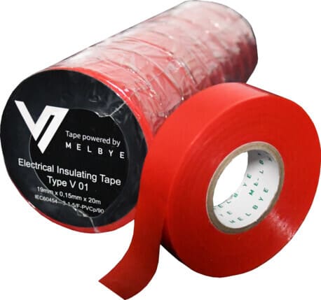 Melbye - Tape Rød PVC