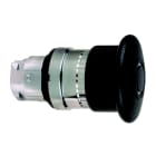 Schneider Electric - Sopptrykknapphode i metall med Ø40 mm sopphode i sort farge med trykk/trek funksjon