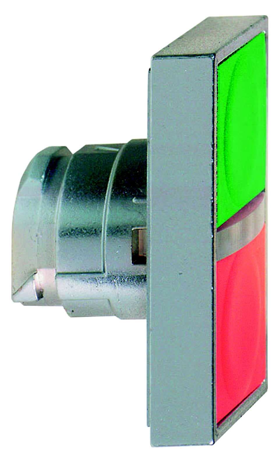 Schneider Electric - Trykknapp dobb.grønn/rød m/LED GRØNN/RØD FOR PROTECTED LED