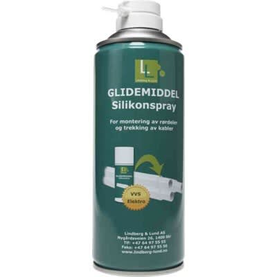 Lindberg & Lund - Glidemiddel Silikonspray VVS-ELEKTRO 400ml -50-200GR.C
