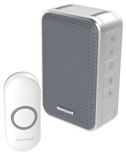 Honeywell Home - Trådløs ringeklokke kit 150 m DC313NG 6 toner 84dB  sølv 