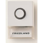 Friedland by Honeywell - RINGEKNAPP D723W PUSHLITE HVIT FRIEDLAND
