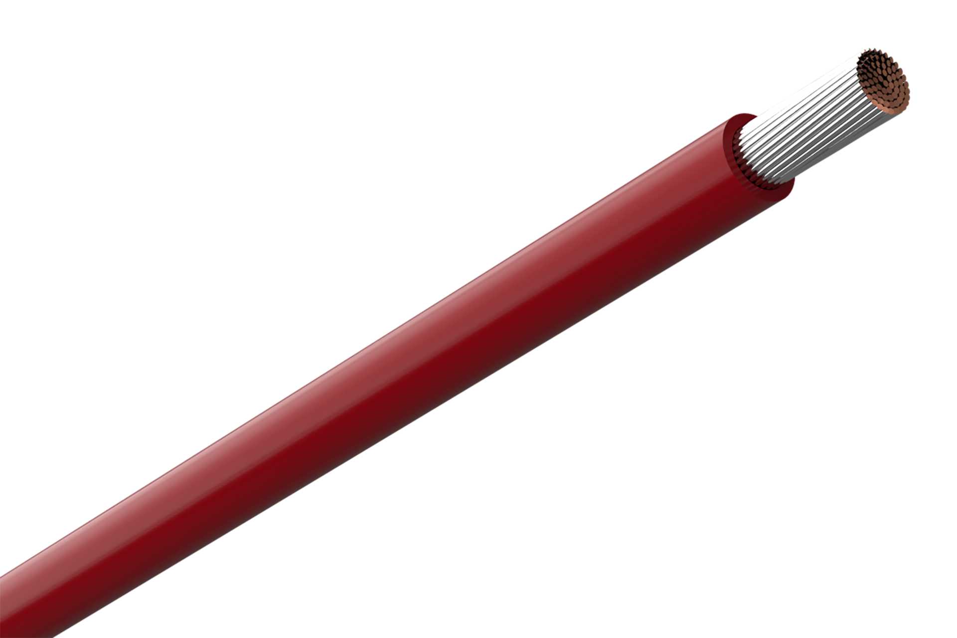 Amokabel - TEXILINE HF 4,0MM RØD 125GR C, 0,6/1kV HALOGENFRI
