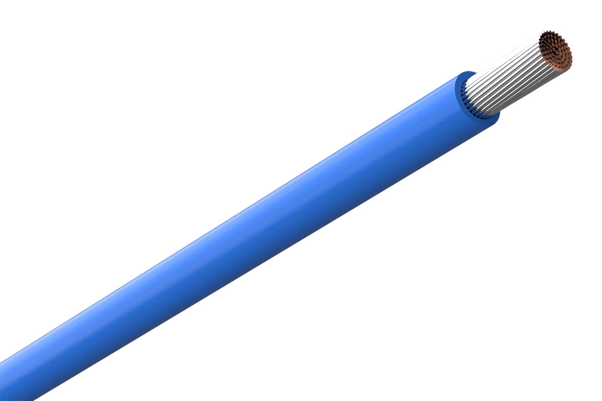 Amokabel - TEXILINE HF 1,0MM BLÃ…200M  HALOGENFRI