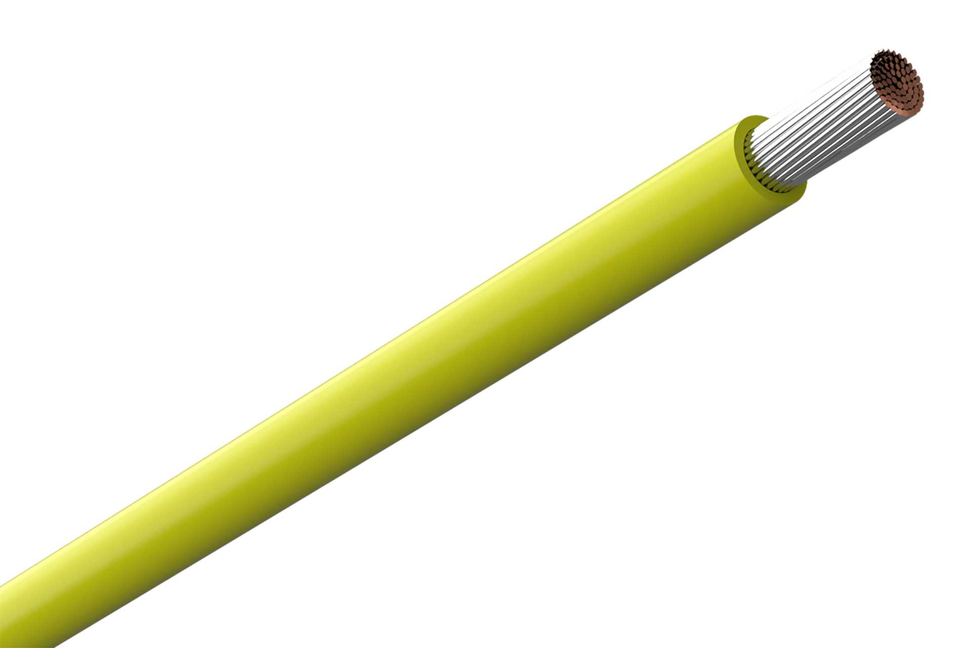Amokabel - TEXILINE HF 0,5MM GUL 125GR C, HALOGENFRI