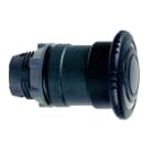 Schneider Electric - Sopptrykknapphode i plast med Ø40 mm sopp i sort farge med trykk/vri funksjon