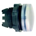 Schneider Electric - Signallampehode i plast for BA9s med linse i hvit farge