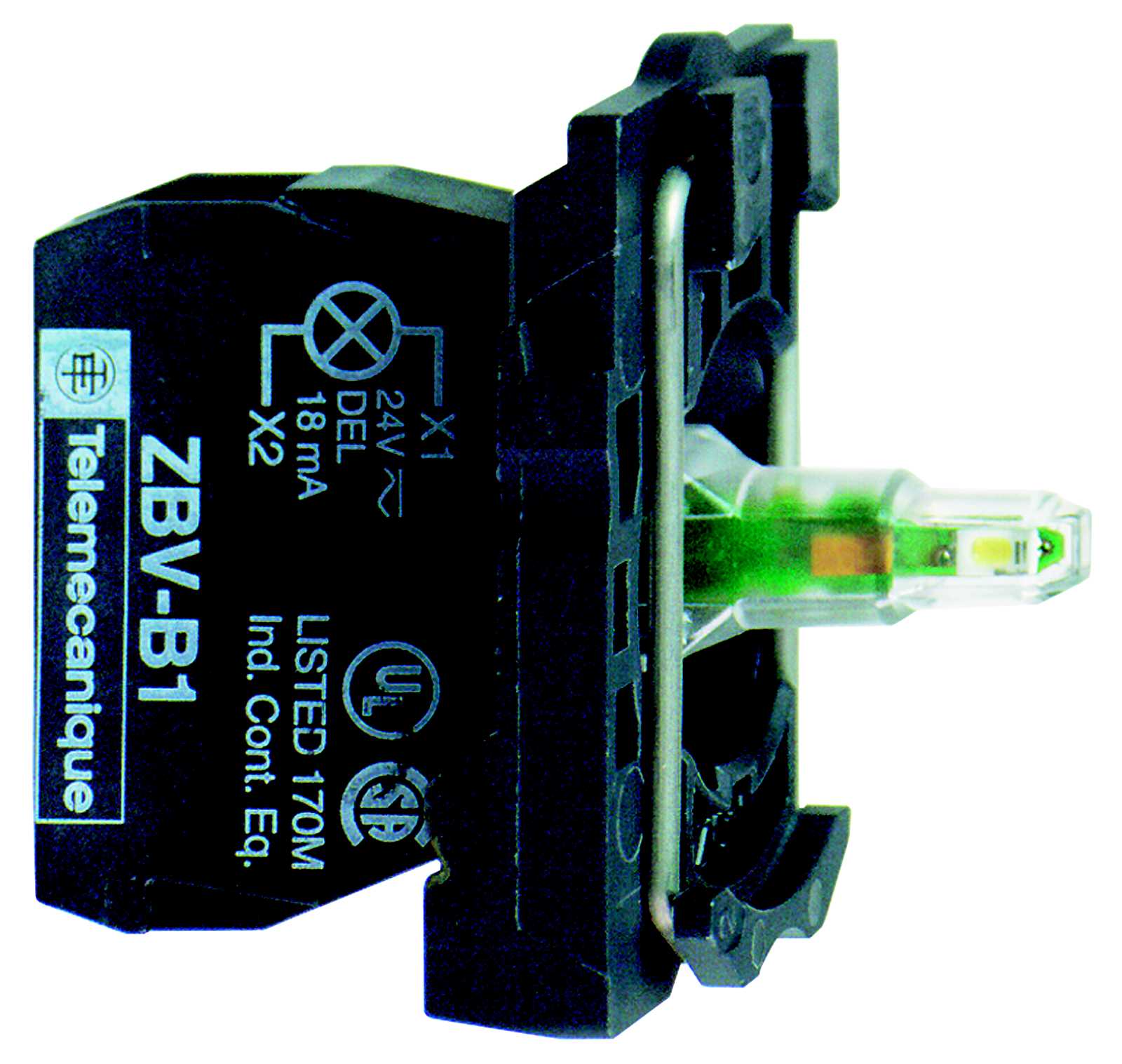 Schneider Electric - ZB5AV18M6 LAMPEKROP 230V BLÅ LED FLASHIN