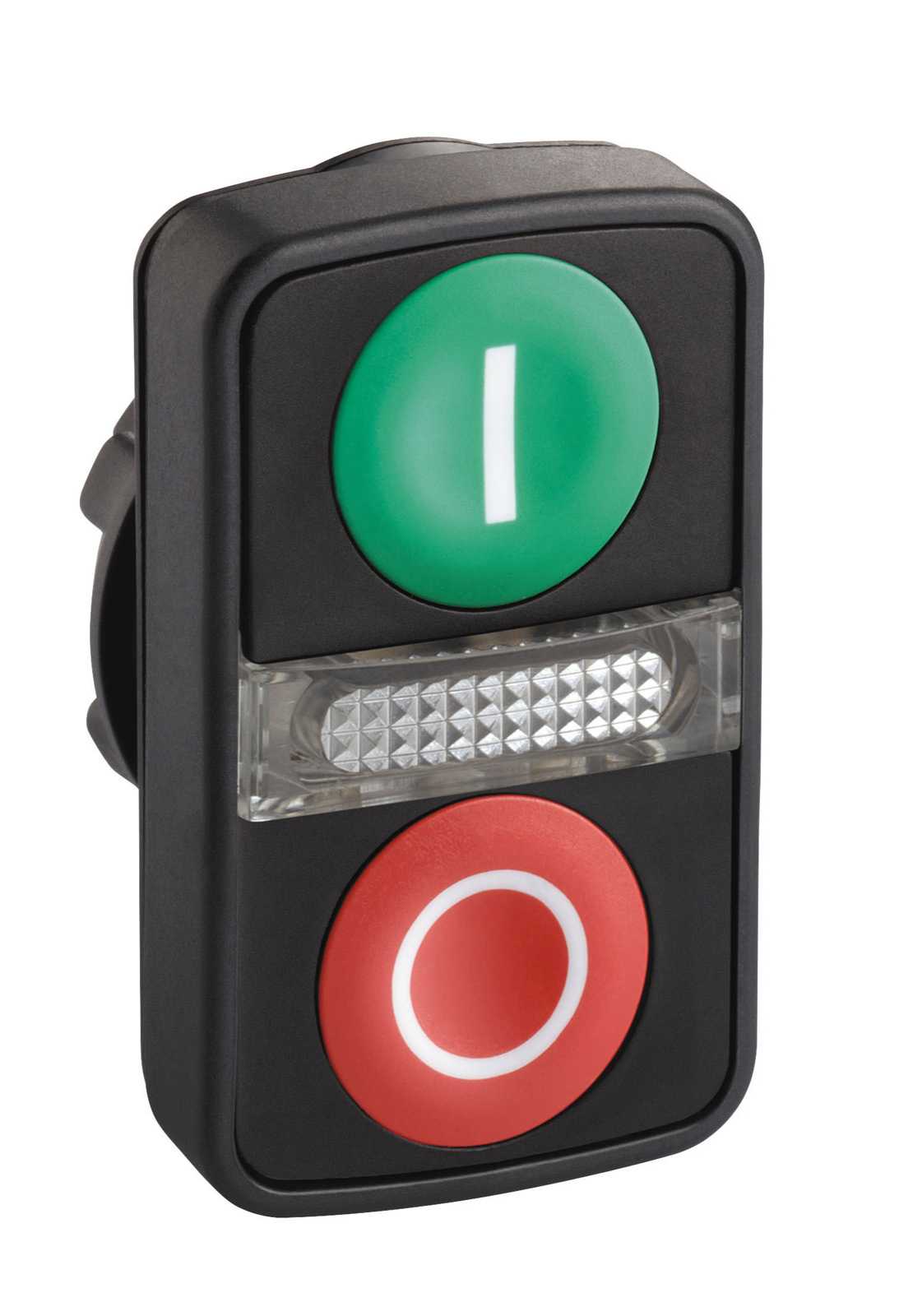 Schneider Electric - ZB5AW7A1720 Dobb.tr.kn f/lys sorte kn umrk