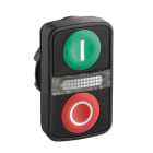 Schneider Electric - ZB5AW7A1720 Dobb.tr.kn f/lys sorte kn umrk