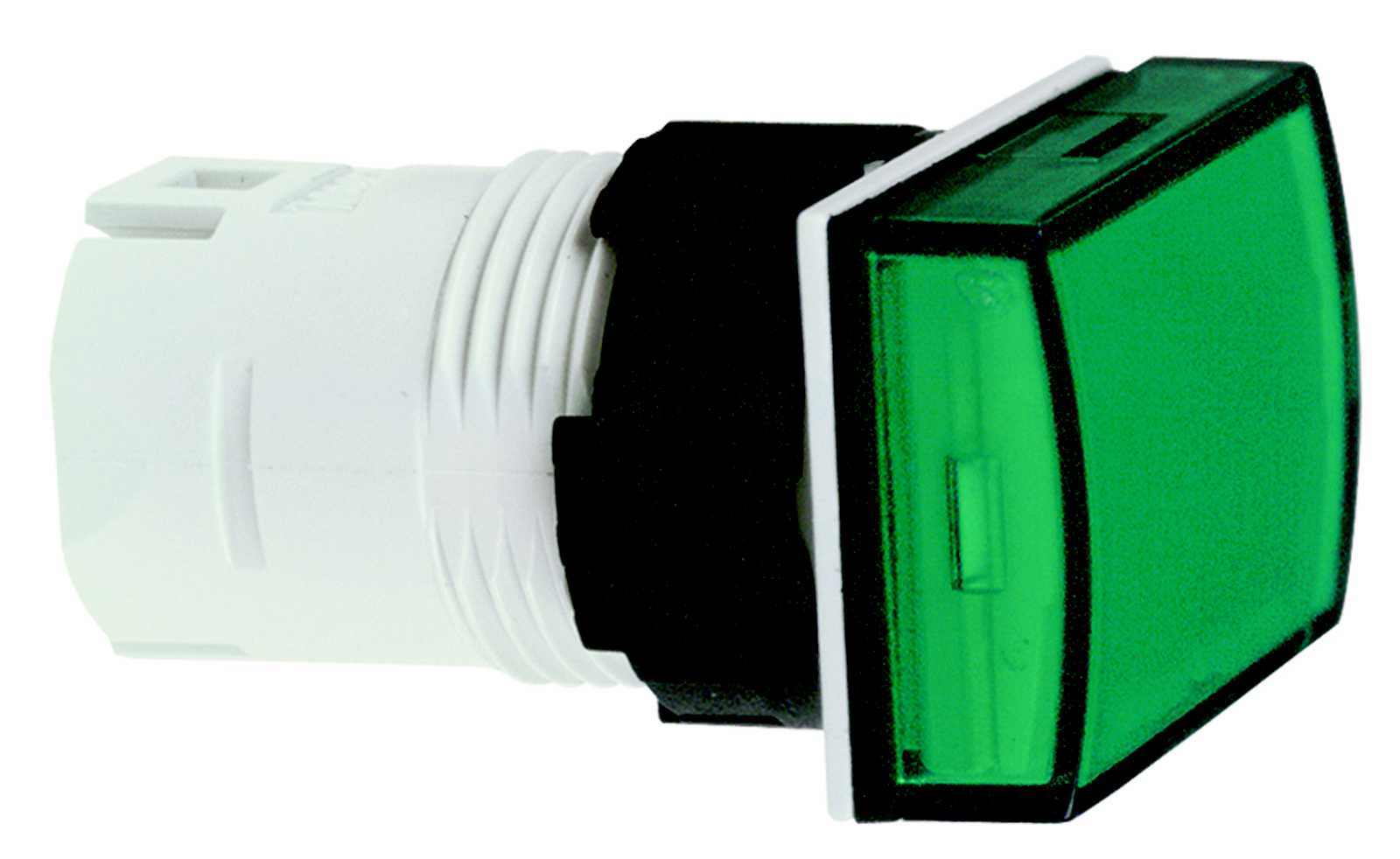 Schneider Electric - ZB6DV3 Hode rektangulær grønn