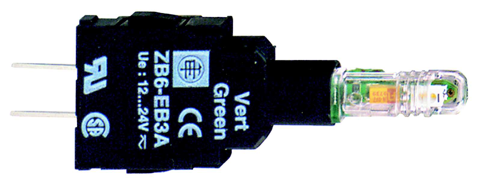 Telemecanique - ZB6EB3A Diodeelement med grønn diode