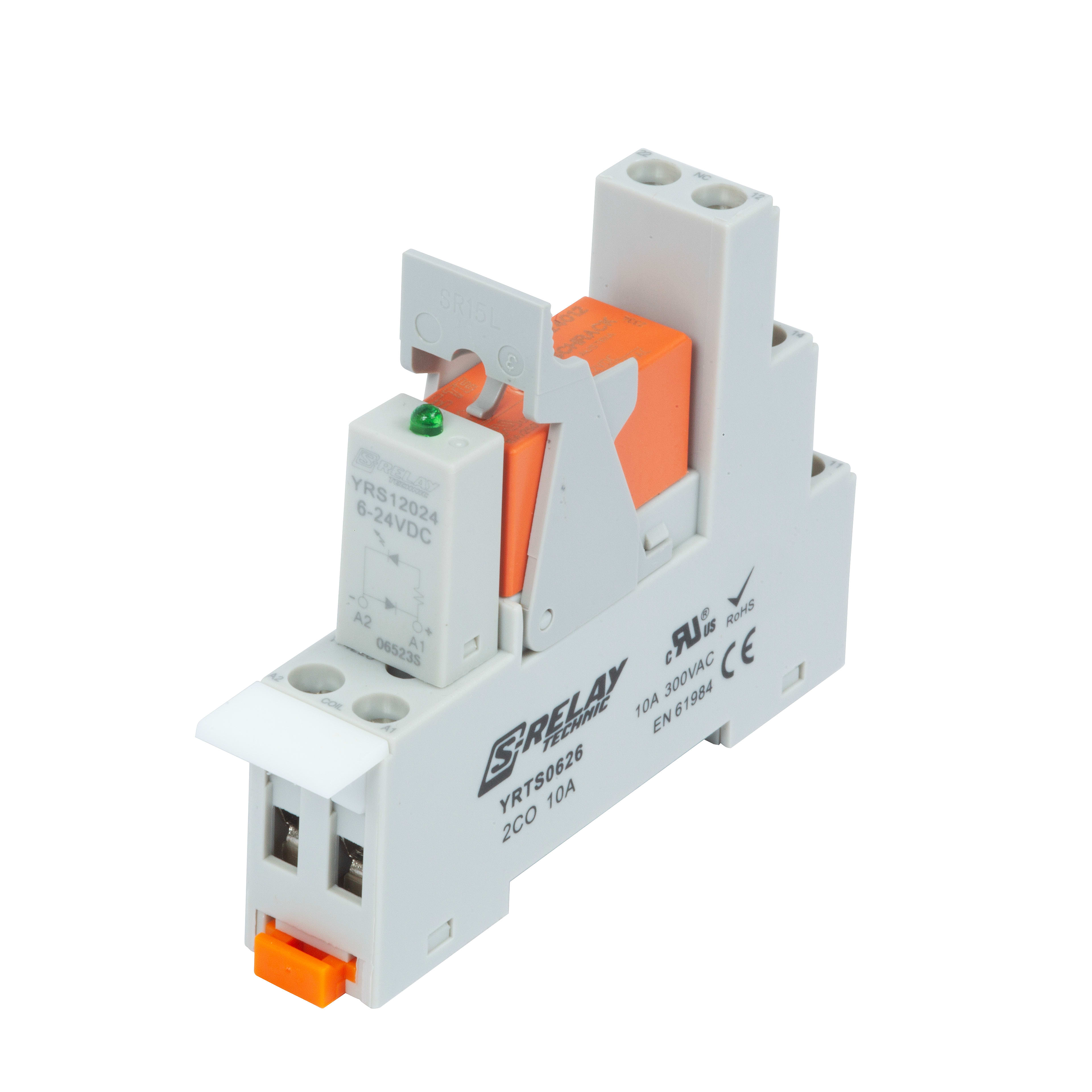 Schrack - MINIATYRRELE RTK424012L 12VDC  2V/8A KOMPLETT SCRACK