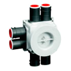 Norwesco - Veggboks justerbar 55-72 mm. For 10-27 mm plate. Med 3 doble kombistusser.