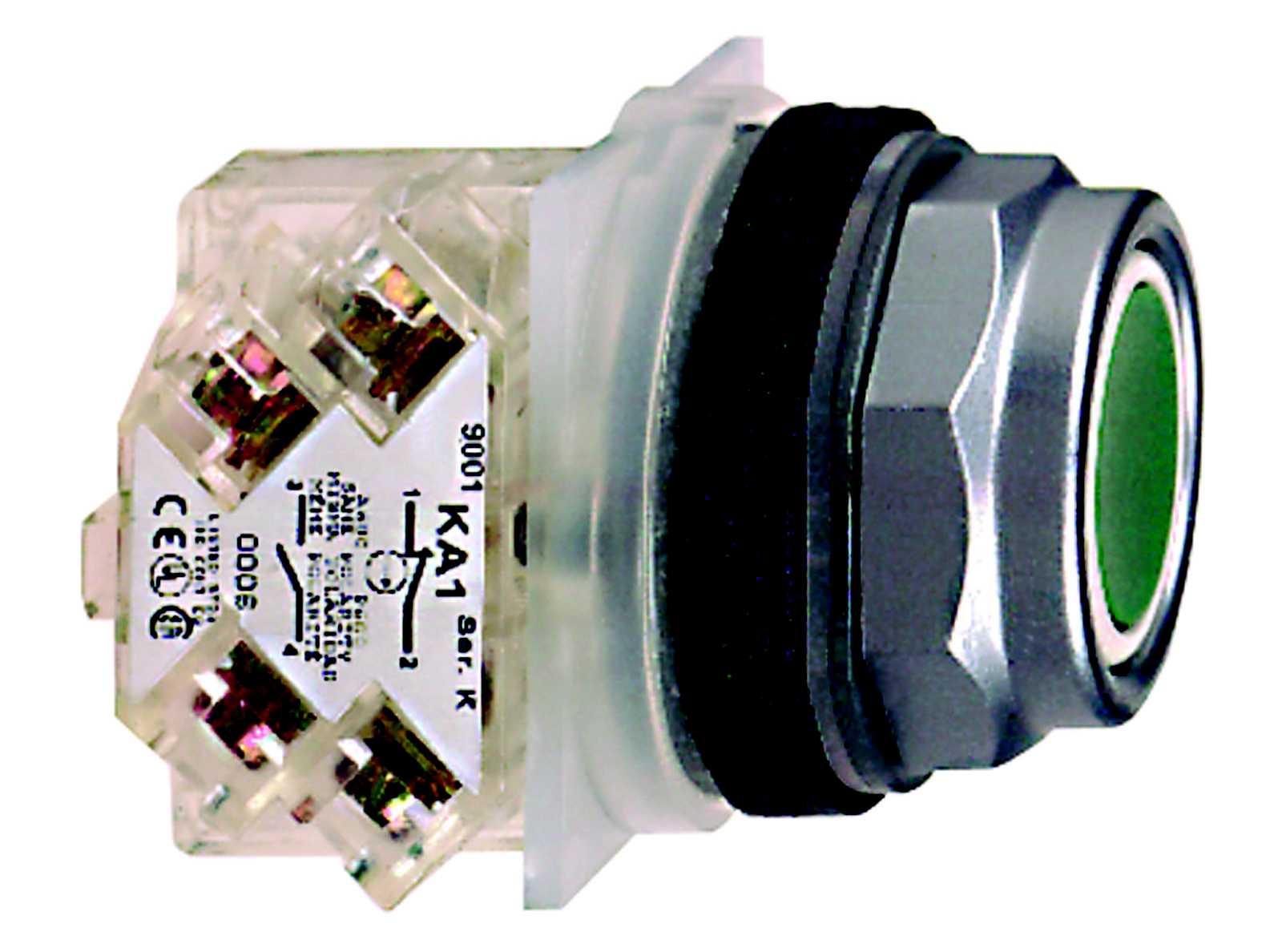 Schneider Electric - 9001KR1GH13 Trykknapp  grønn 1c/o