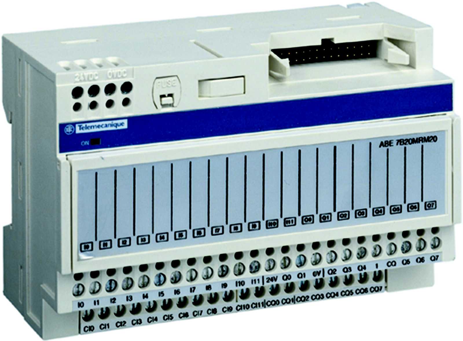 Schneider Electric - ABE7B20MPN20 12I/8O, 1 term, 2 rader