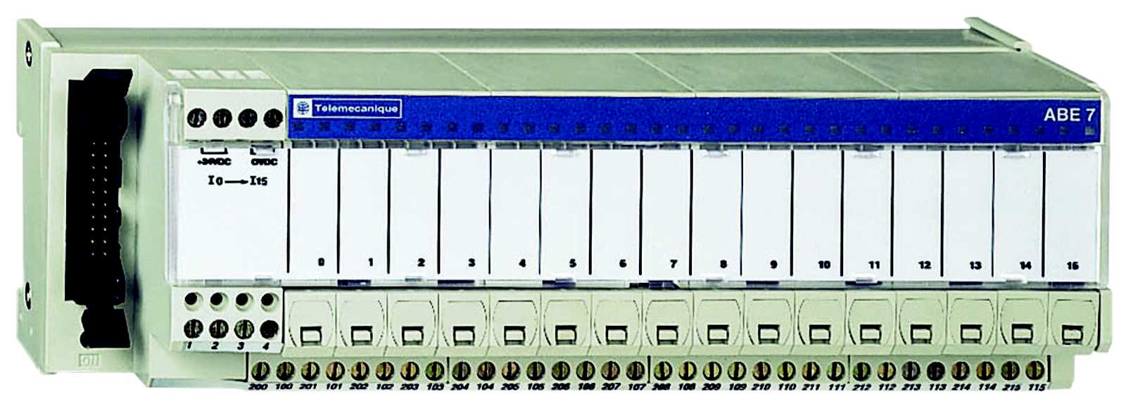 Schneider Electric - ABE7S16E2M0 16 I rele,2 term,isolert,230VA