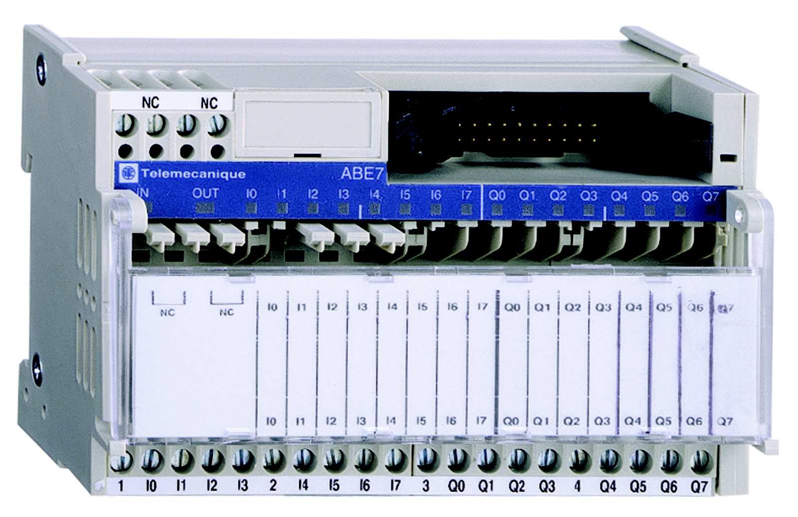 Schneider Electric - ABE7R16M111 8I 24VDC, 8O relé 5mm, 4 pr. g
