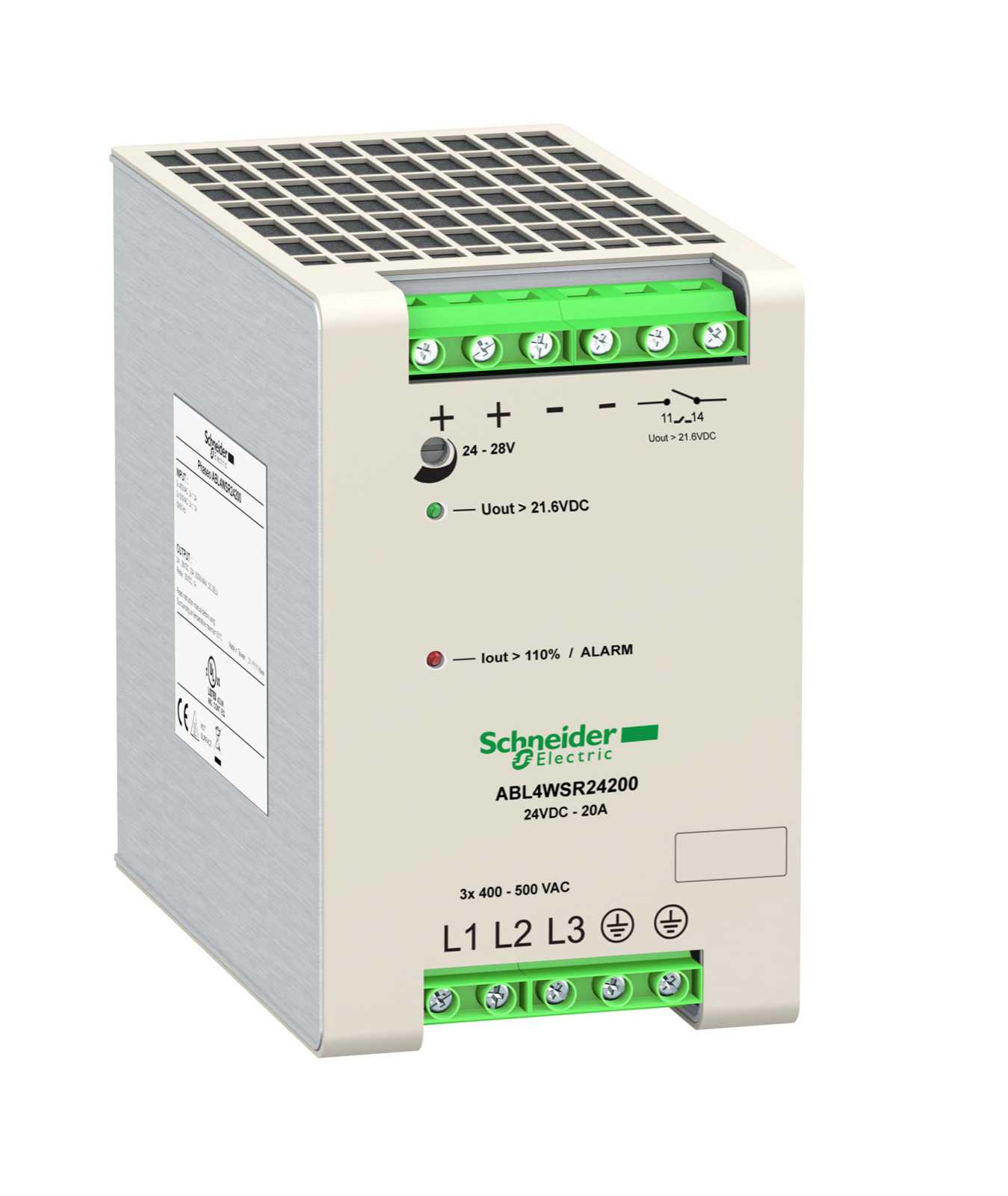 Schneider Electric - ABL4WSR24300 Power 400-500V/24VDC 30A 3f