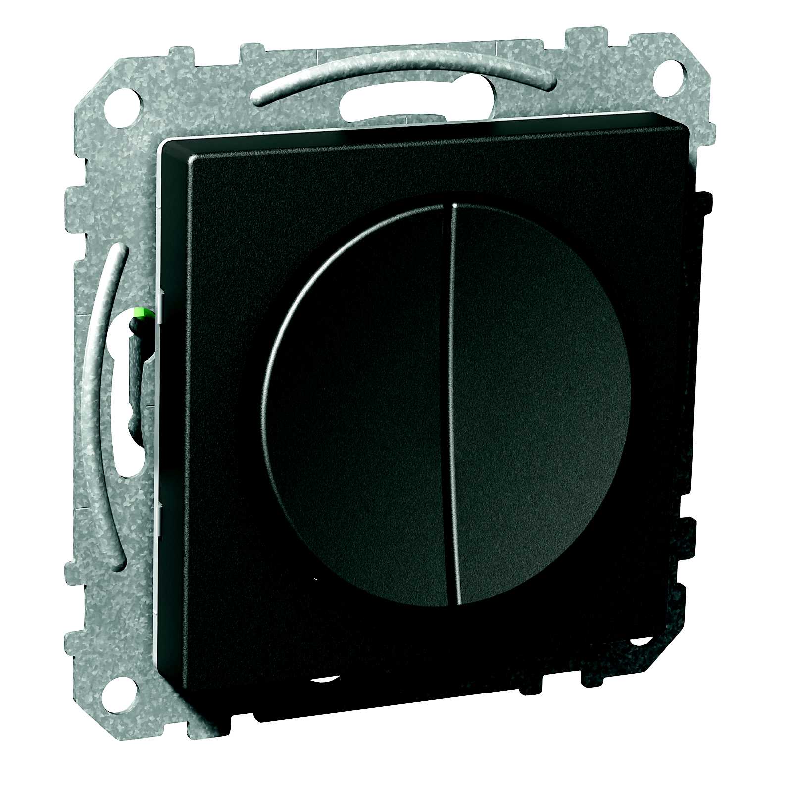 Schneider Electric - Exxact bryter rund 6+6 dobbel endevender hurtigklemme antrasitt