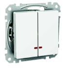 Schneider Electric - Exxact bryter 5 kronevender med lys hurtigklemme hvit