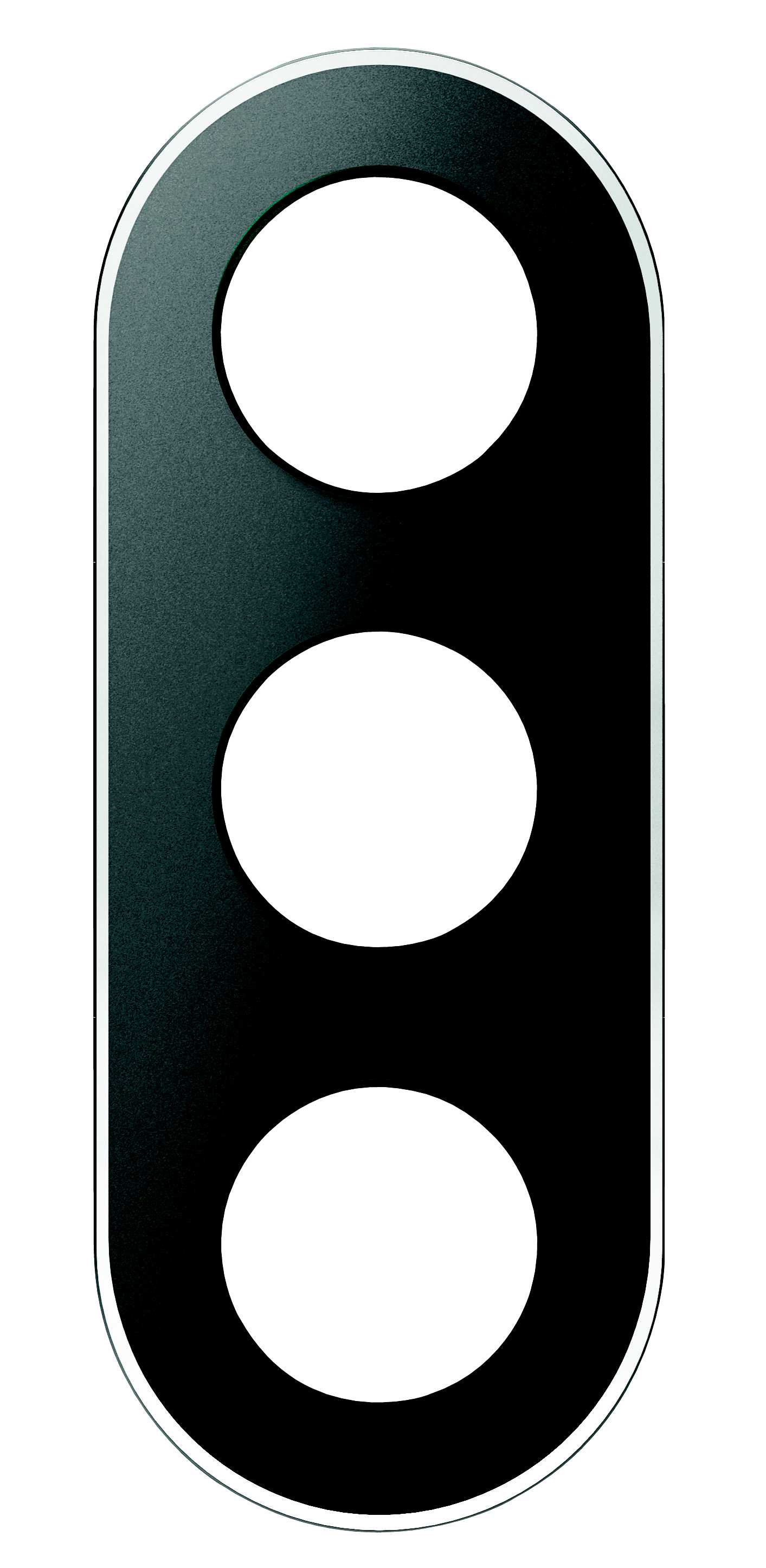 Schneider Electric - Renova - Trippel ramme - glass - Sort