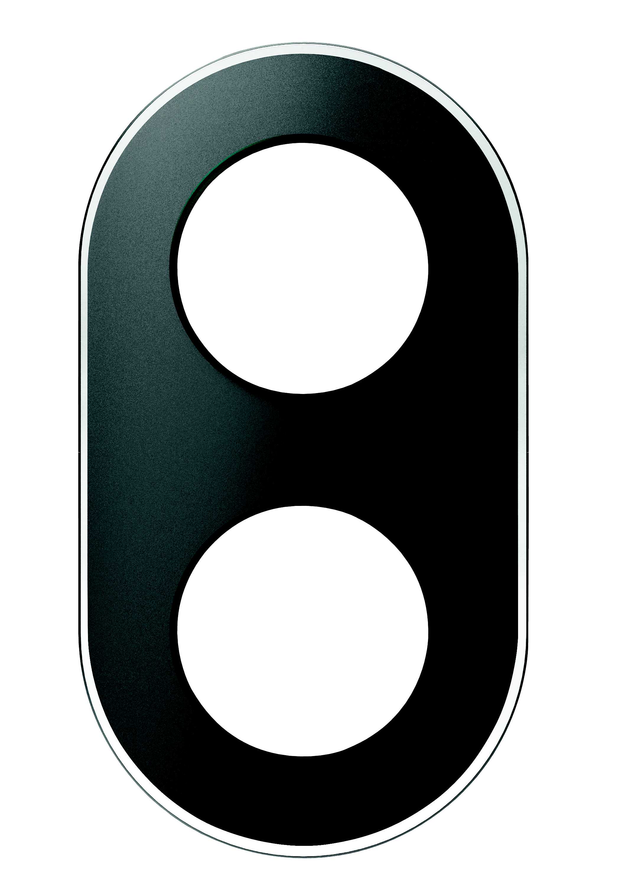 Schneider Electric - Renova - Dobbel ramme - glass - Sort
