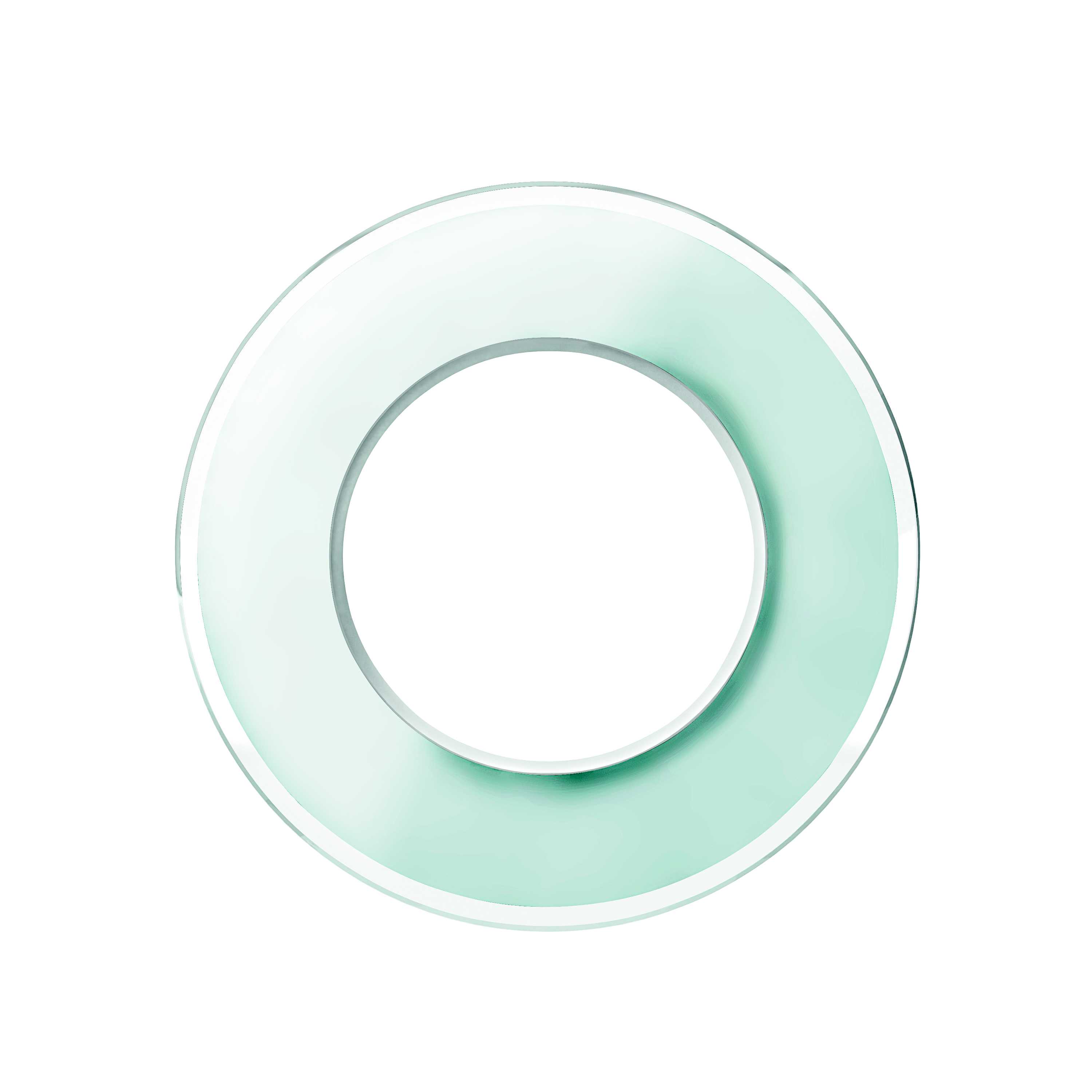 Schneider Electric - Renova - Enkel ramme - glass - Hvit