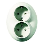 Schneider Electric - RENOVA dbl stikk m/j+bv hvit