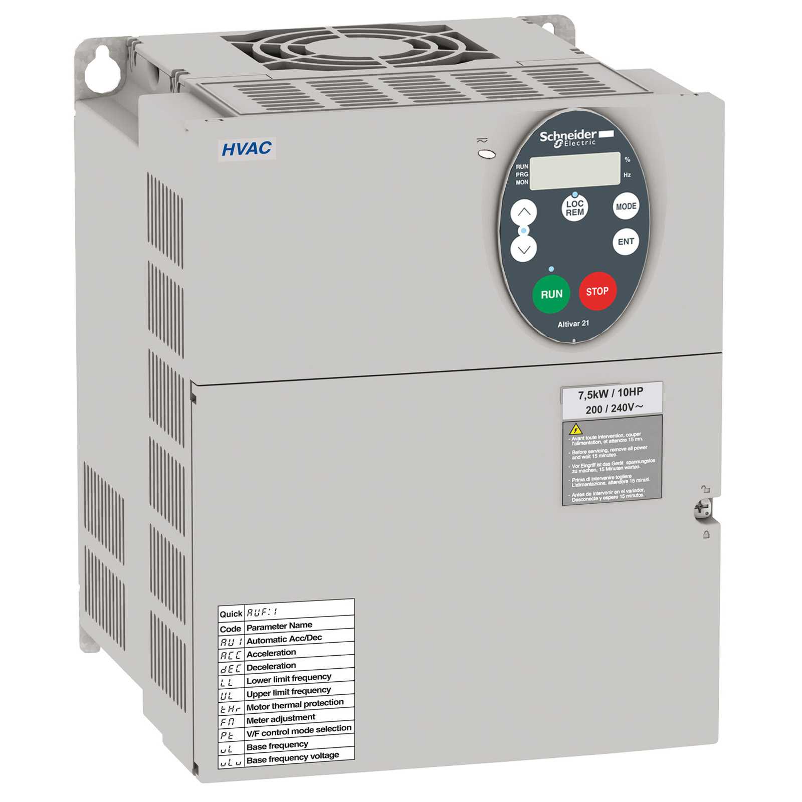 Schneider Electric - ATV21 230V 18kW uEMC IP20
