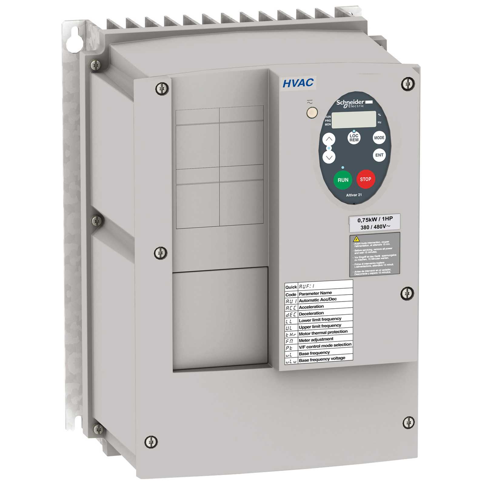 Schneider Electric - ATV21 400V 4.0kW mEMC IP54