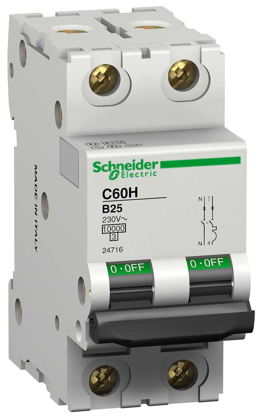 Schneider Electric - 24984 C60H/C 4-2 Automatsikring