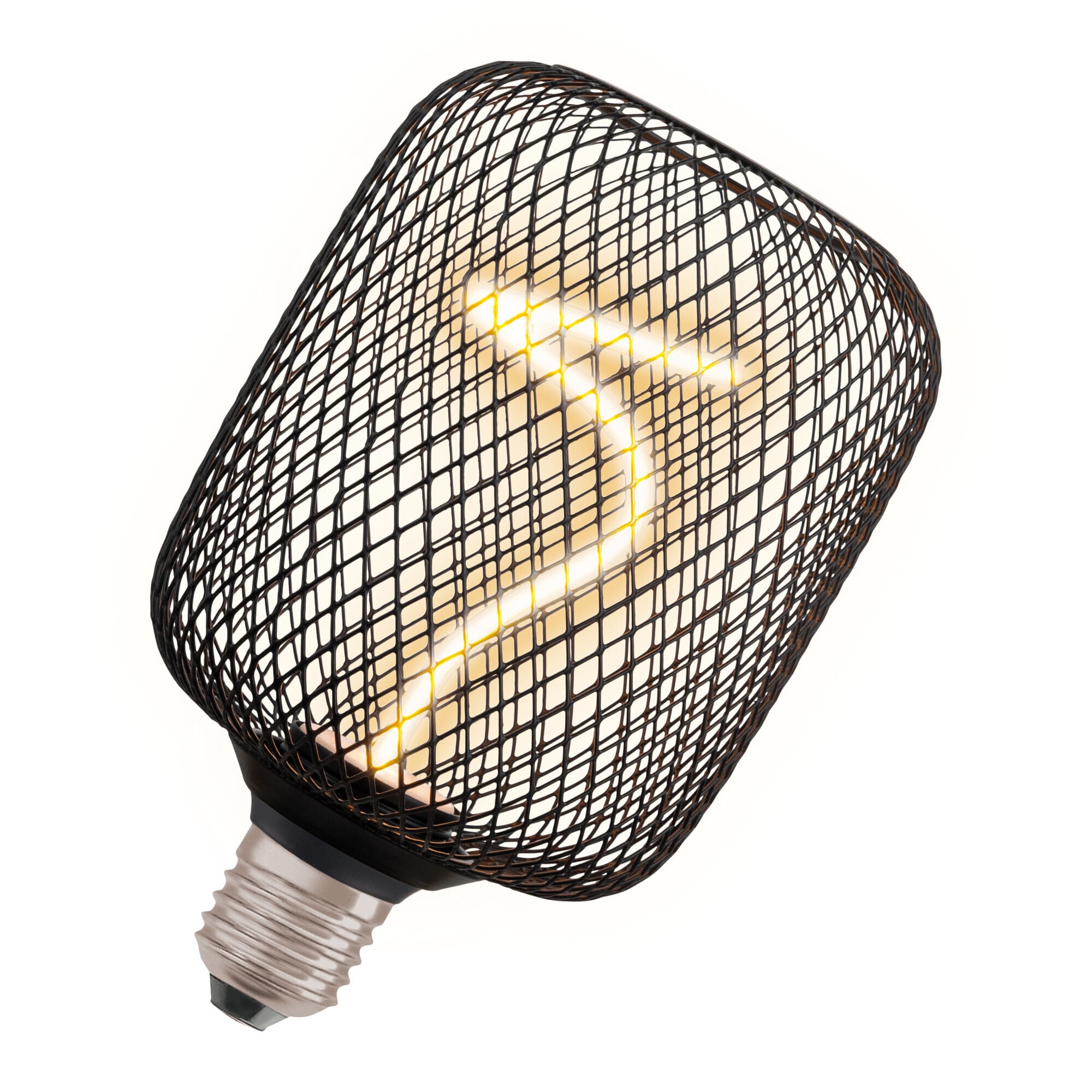 Ledvance - LED SPIRAL 14 3,5W 818 E27 DIM SQUARE SVART Ø100