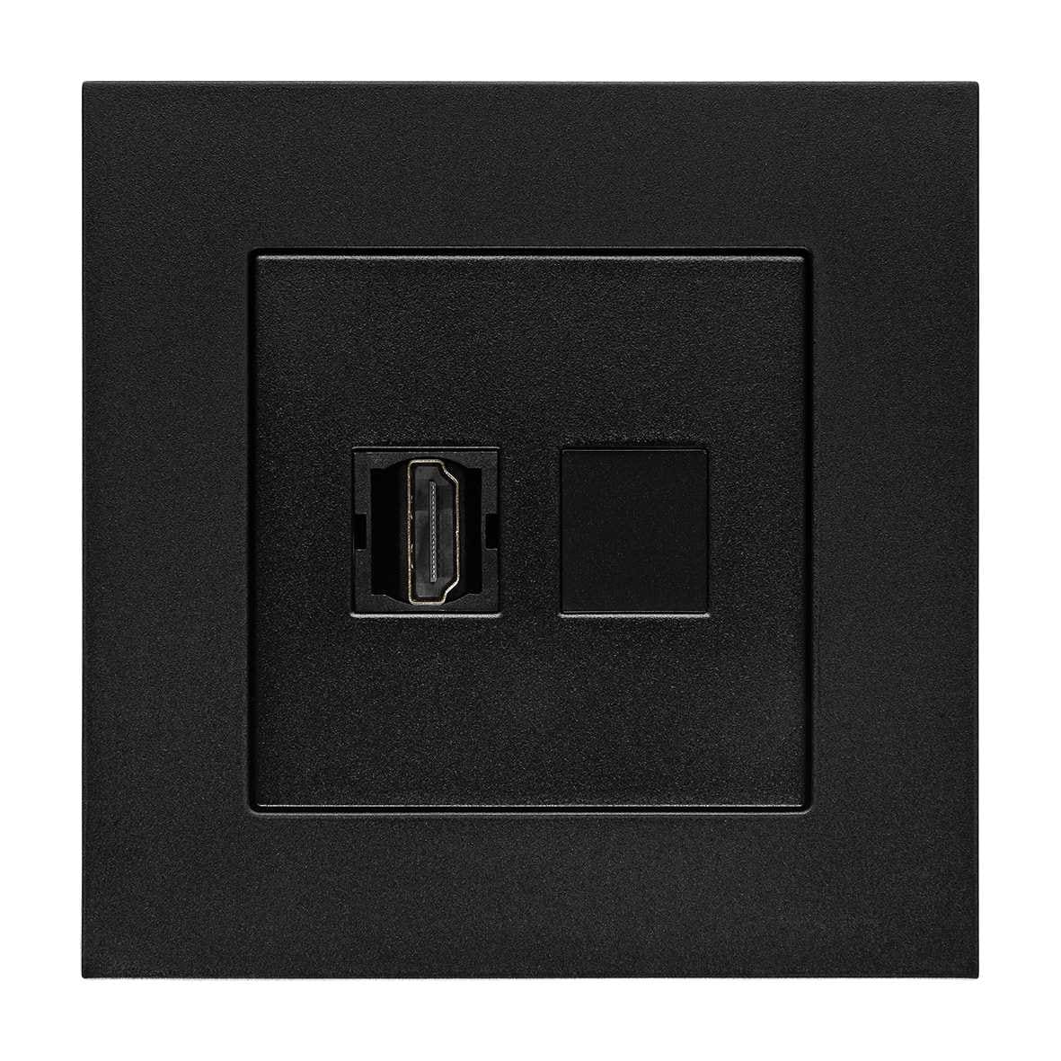 Urmet - Enkel data m/HDMI Svart Matt