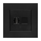 Urmet - Enkel data m/HDMI Svart Matt