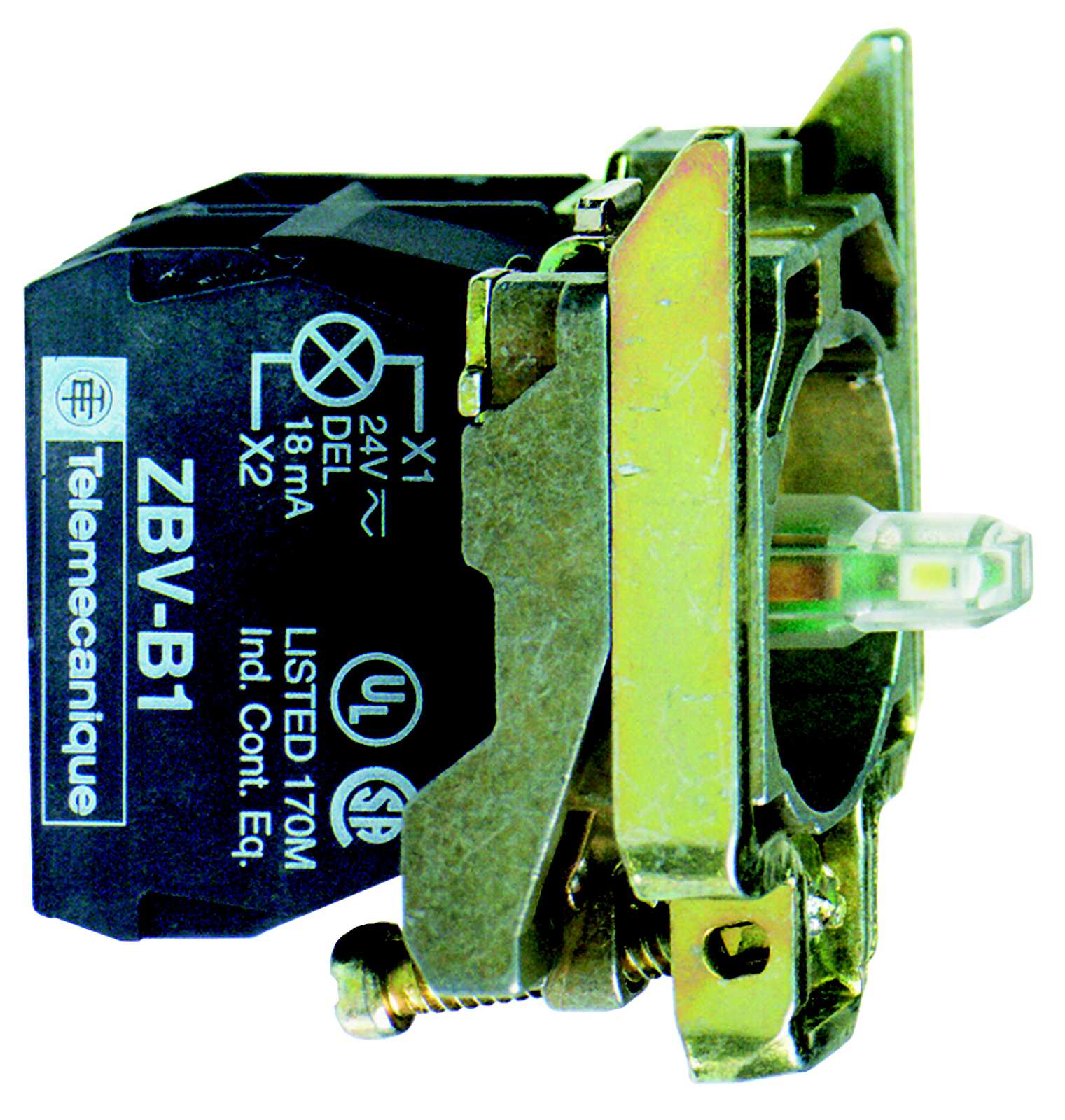 Schneider Electric - ZB4BW0M61 Lystrykkropp blå 230V 1no