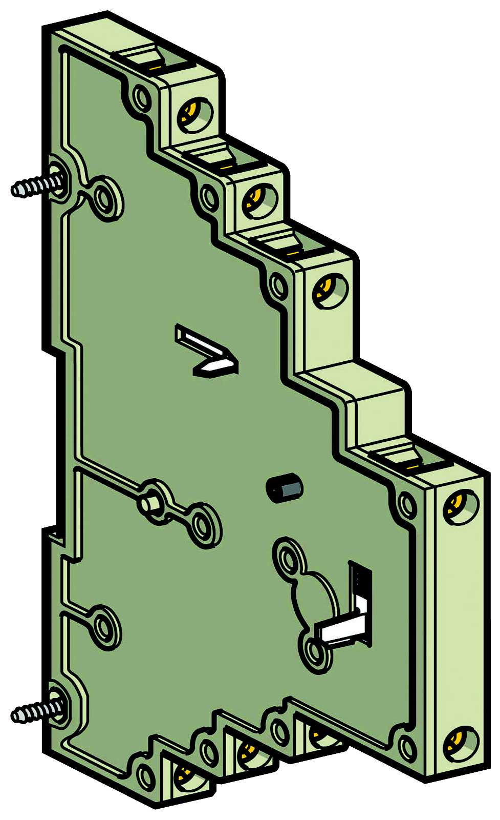Schneider Electric - LA1LC025 Hjelpeblokk 2NO/1NC/1NO I32/63