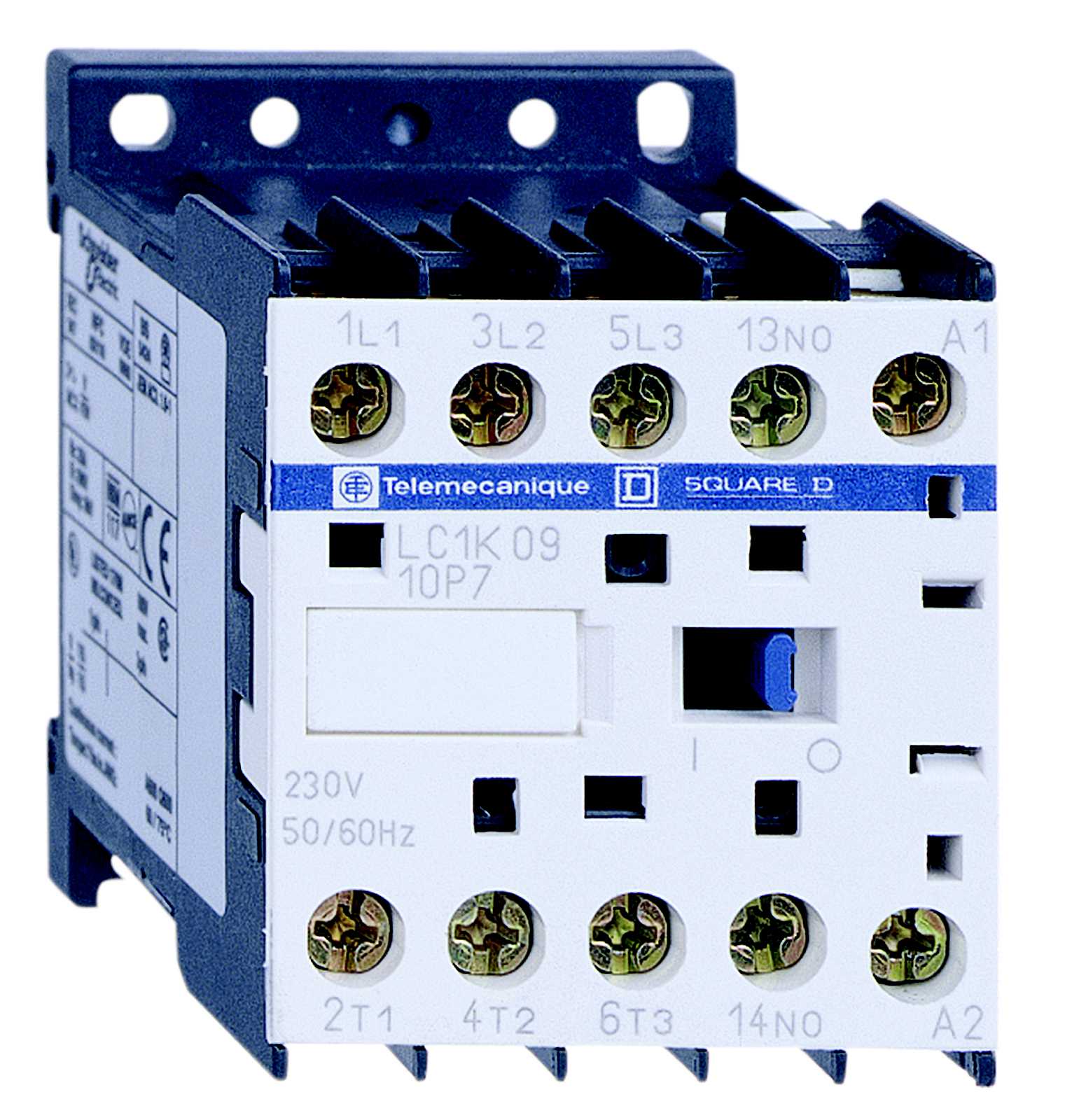 Schneider Electric - LC1K0910P7 Kontaktor 9A 3P 1NO 230VAC