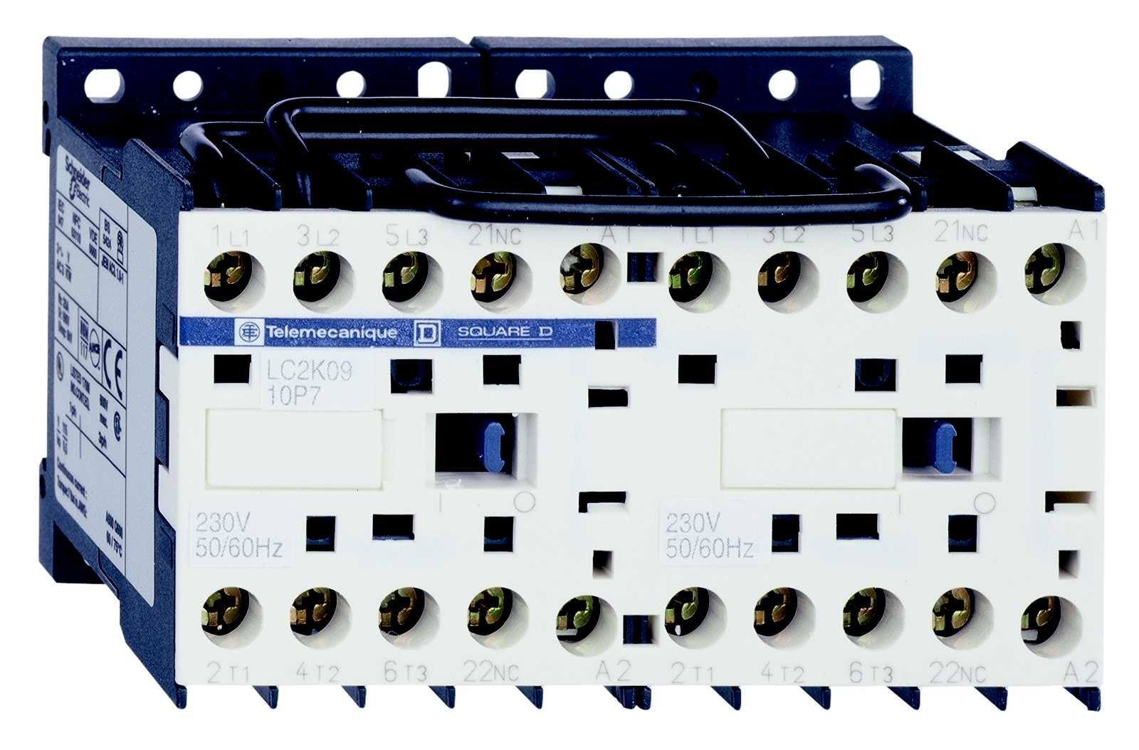 Schneider Electric - DREIERETN,VENDER 9A LC2K0901M7  230V SPOLE UKAPSLET