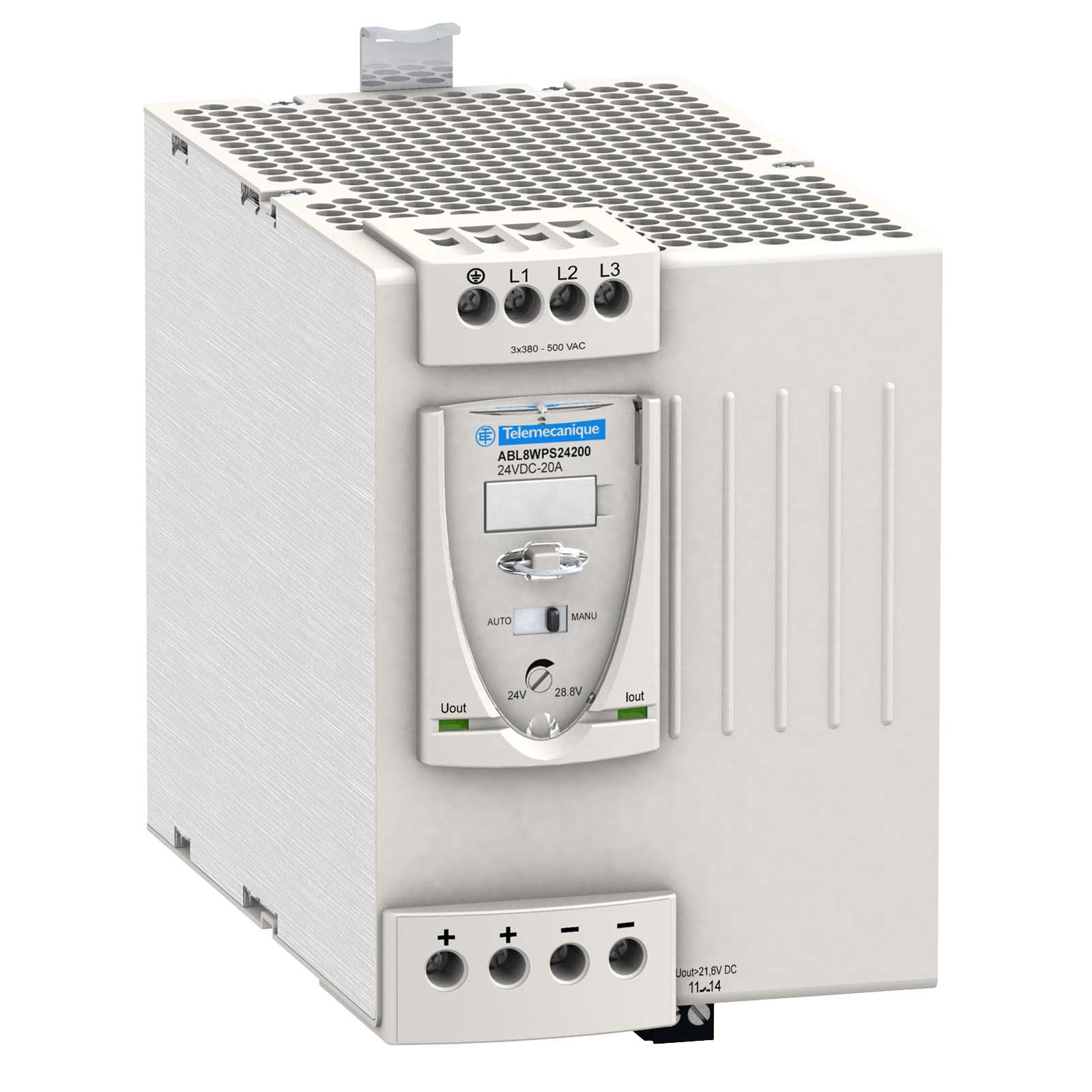 Schneider Electric - ABL8WPS24200 Strømforsyning 24VDC 20A 3f