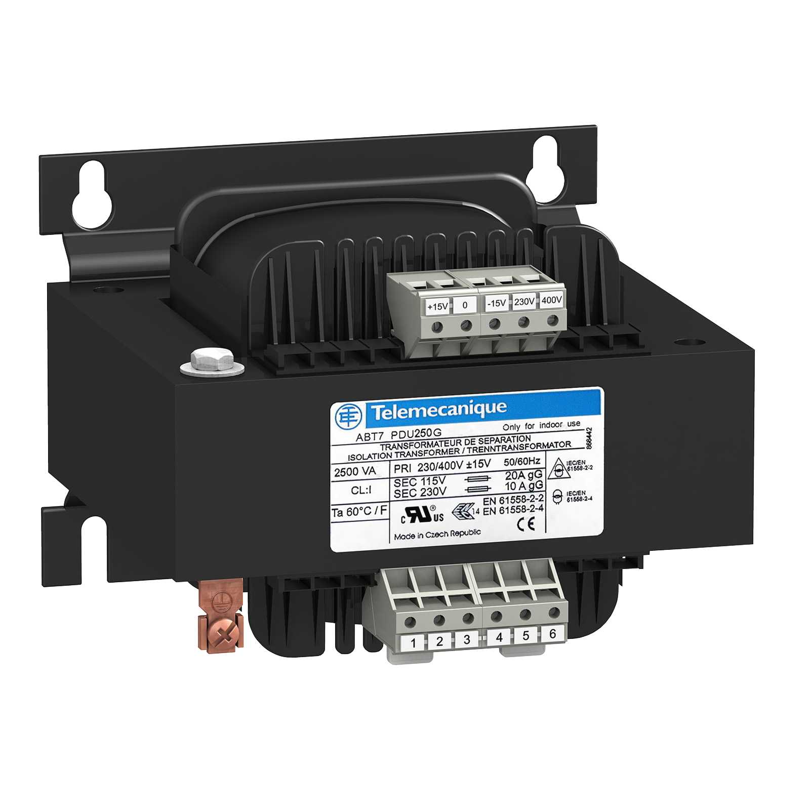 Schneider Electric - ABT7PDU250G Trafo 2-vikl. 2,5KVA 2x115V