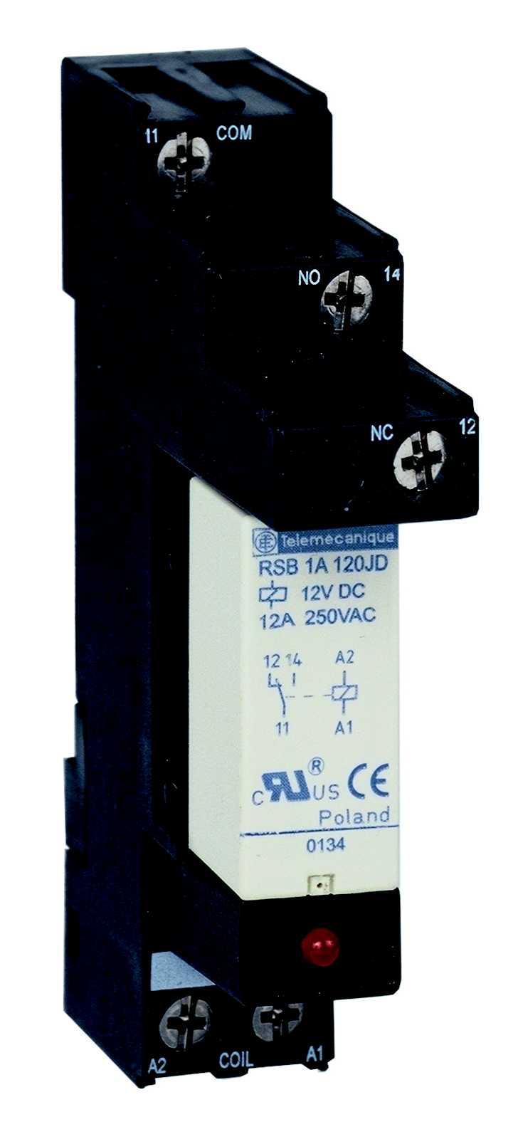 Schneider Electric - RSB1A120BDS Interfacerelé 1C/O 12A 24VDC